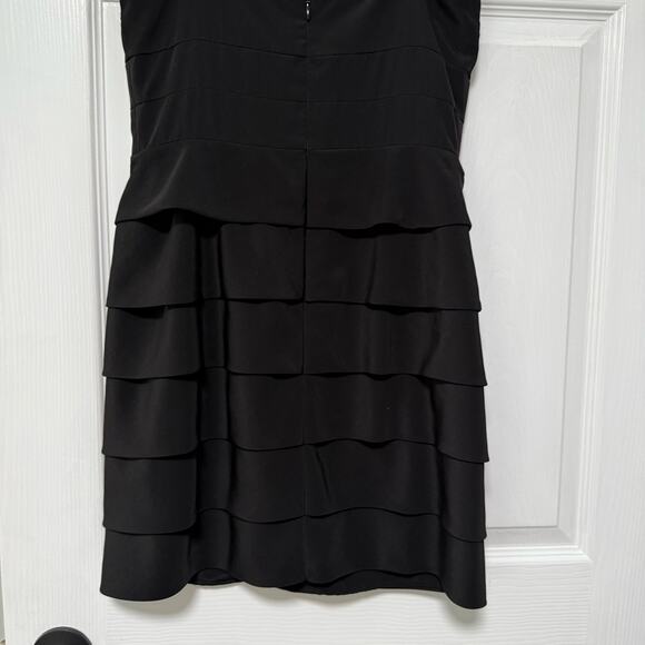 BCBGeneration Women's Black Tiered Layered Sleeveless Dress Size 4 - Picture 5 of 13